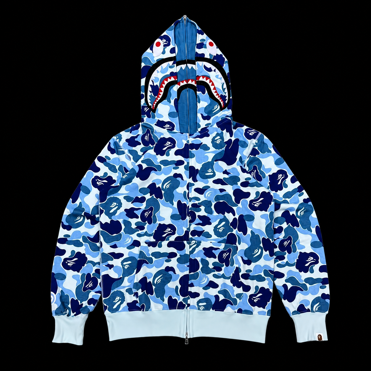 Bape blue Zip-Up