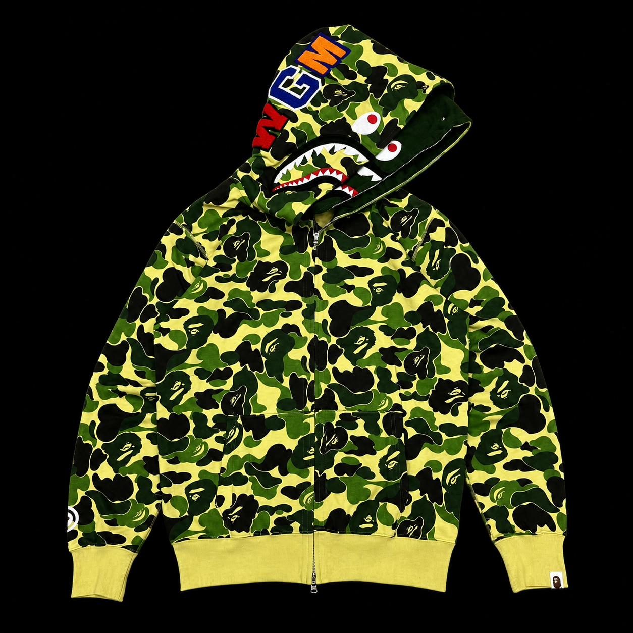 Bape green Zip-Up